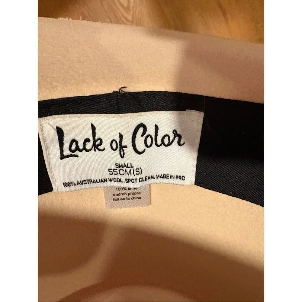 Lack of Color Ivory Rancher Hat 100% Wool $178.00 Size S
